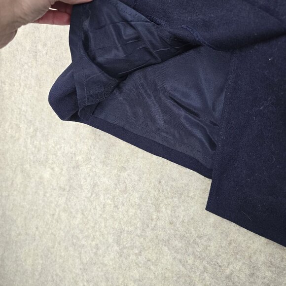 Koret Petites Jacket & Skirt Navy 2-Piece Suit Wool Blend Full Lined Good Size 6 - Picture 10 of 14